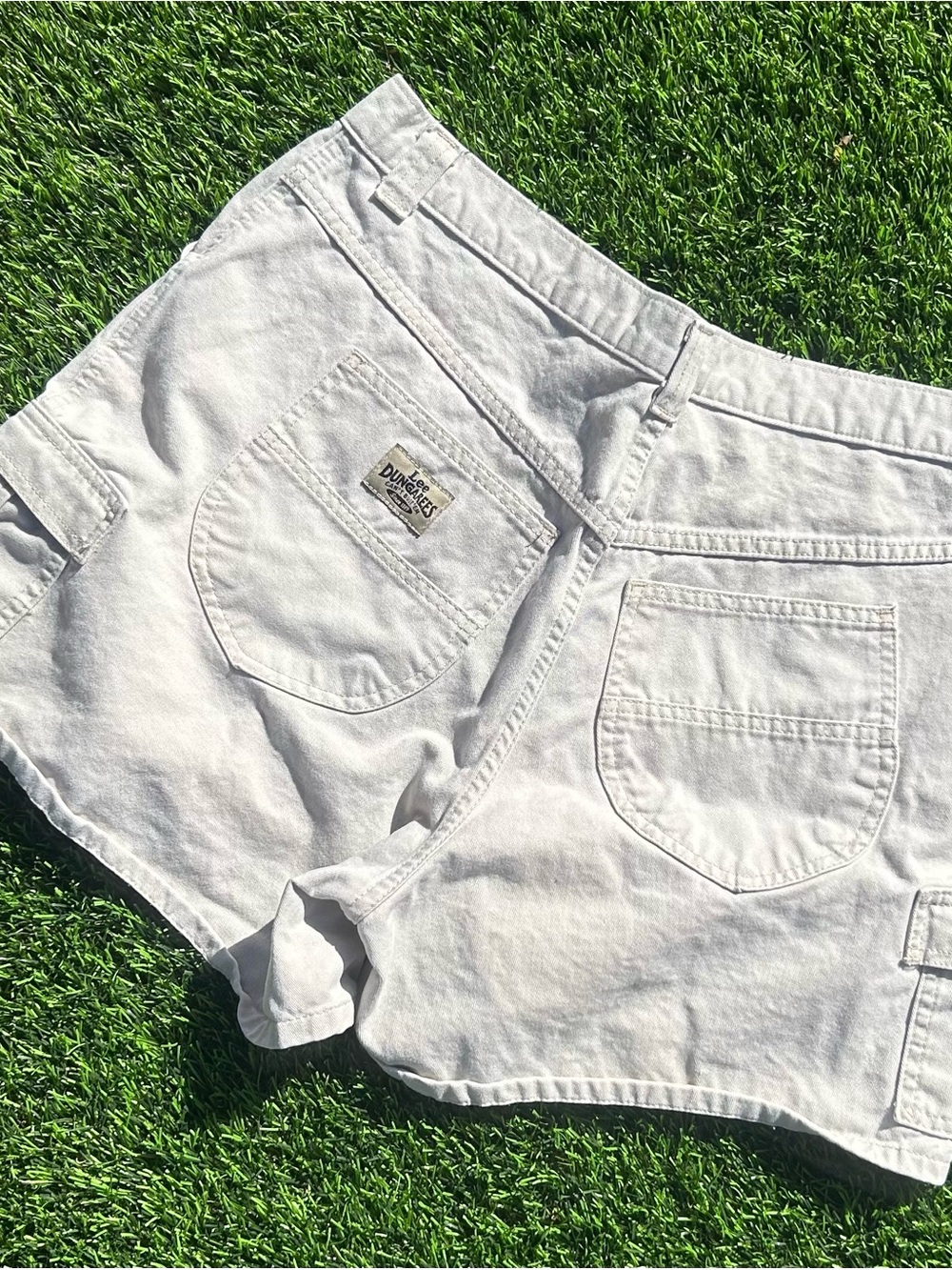 Lee White Denim Jean Shorts